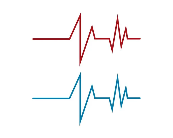 Icono de cardiograma de latidos cardíacos — Archivo Imágenes Vectoriales