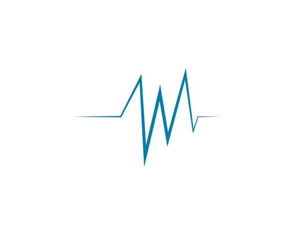 Prezenční signál kardiogram ikona — Stockový vektor