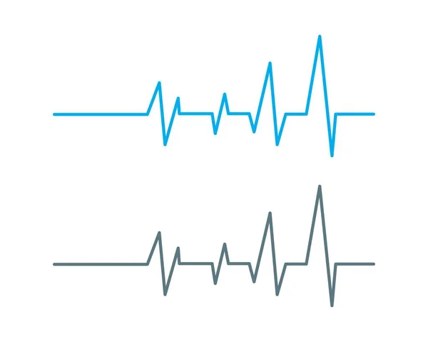 Ícone do cardiograma do batimento cardíaco — Vetor de Stock