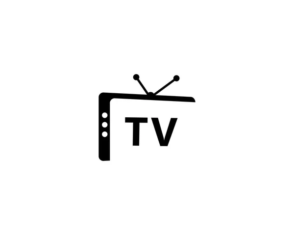 Дизайн логотипу телевізор — стоковий вектор