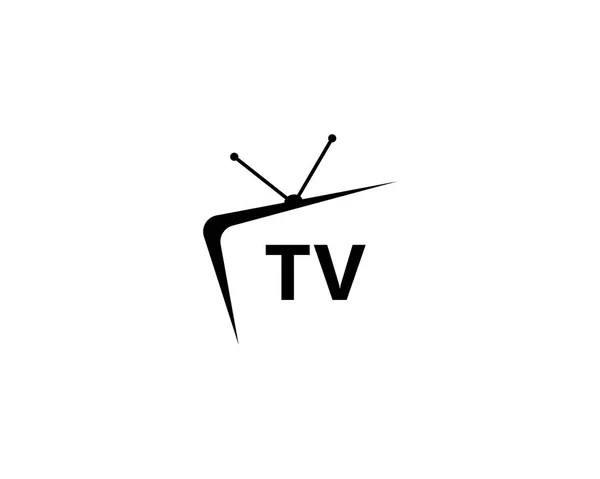 Logo TV design — Image vectorielle