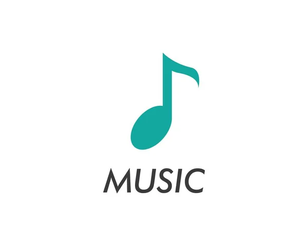 Nota musical Icono Vector — Vector de stock