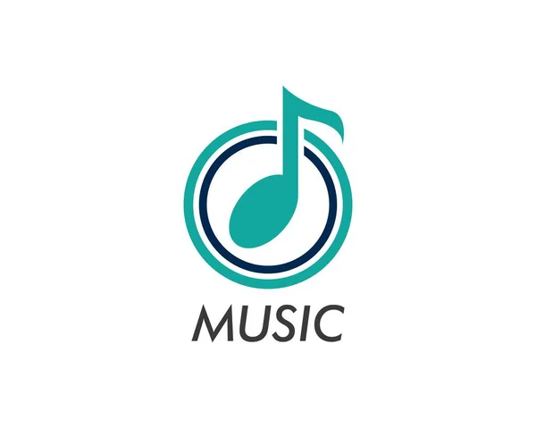 Nota musical Icono Vector — Vector de stock