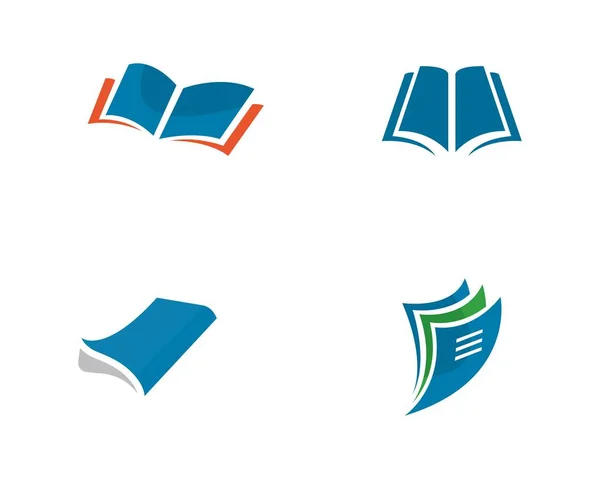 Livro logotipo modelo —  Vetores de Stock