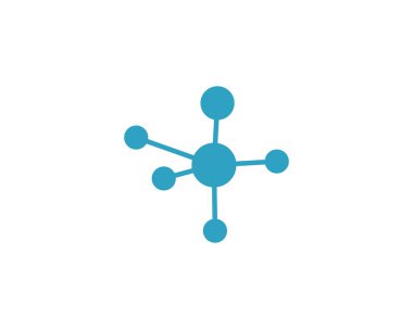 Molekül logo vektör tasarımı