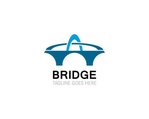 Modelo do logotipo da ponte —  Vetores de Stock