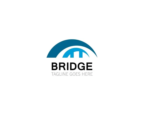 Modelo do logotipo da ponte —  Vetores de Stock