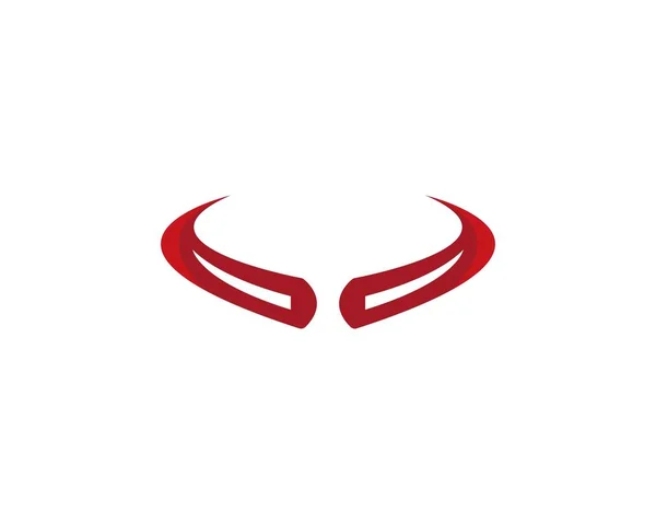 Logotipo cuerno diablo — Vector de stock