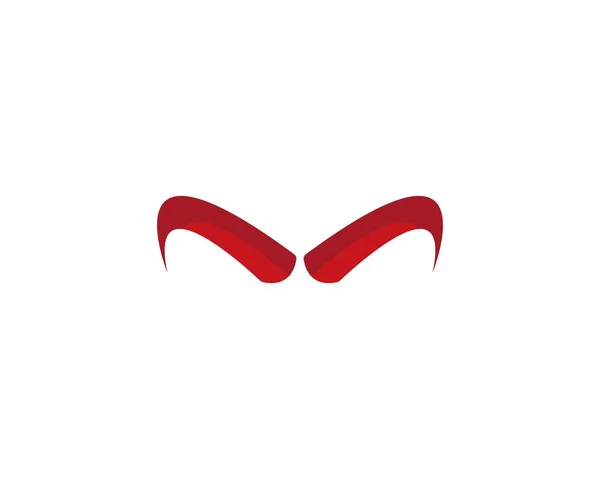 Duivel hoorn logo — Stockvector