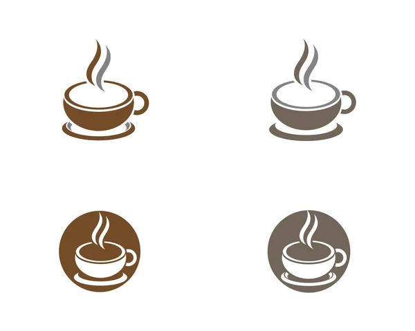 Logo taza de café — Vector de stock