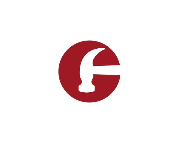 ハンマーのロゴのベクトル — ストックベクタ