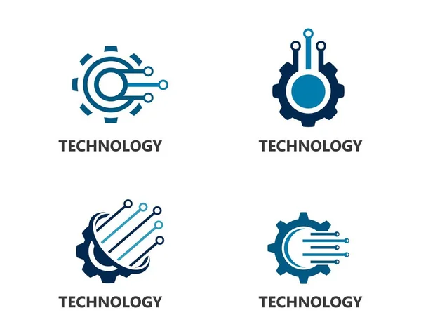 Tecnología del logotipo del vector — Archivo Imágenes Vectoriales