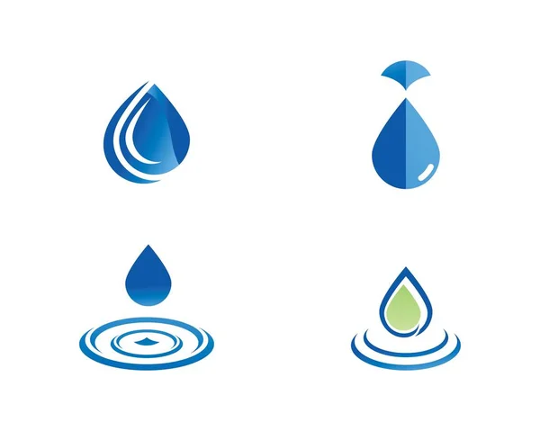 Vorlage: Wassertropfen-Logo — Stockvektor