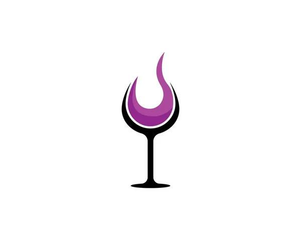 Modèle de conception de logo vin . — Image vectorielle