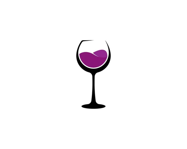 Modelo de design do logotipo do vinho . —  Vetores de Stock