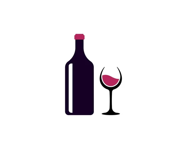 Modèle de conception de logo vin — Image vectorielle