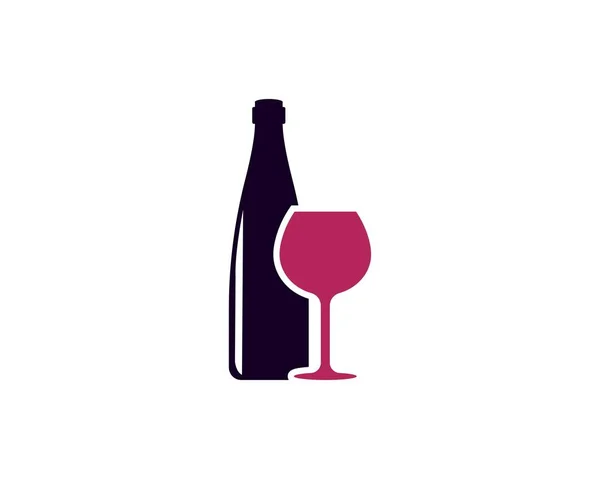 葡萄酒的标志设计模板 — 图库矢量图片