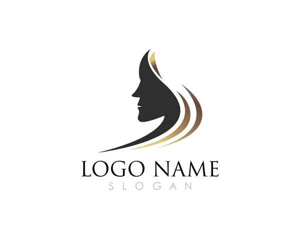 Schoonheid vrouwen pictogram Logo — Stockvector