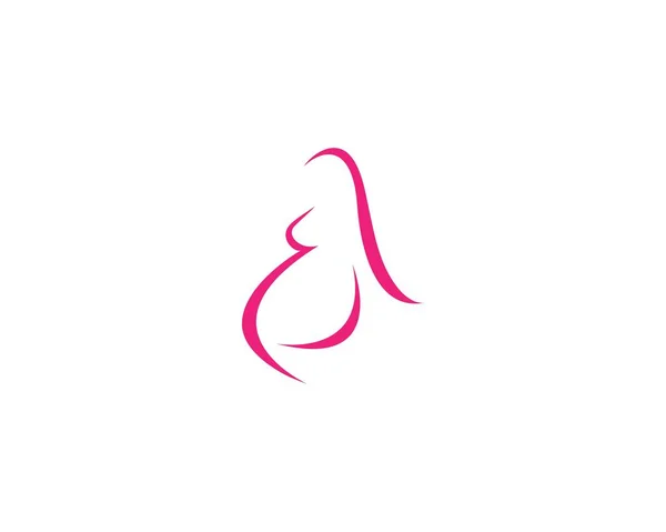 Logo de las mujeres embarazadas — Vector de stock