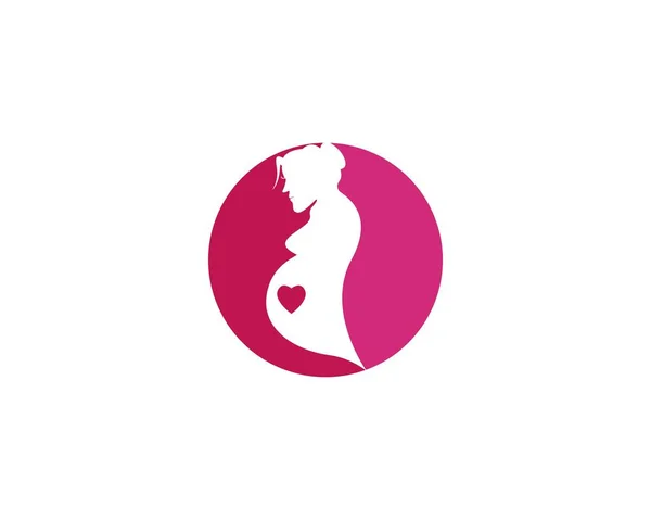 Logo für schwangere Frauen — Stockvektor