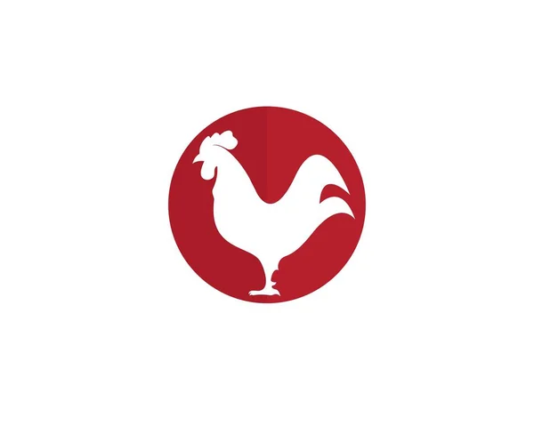 Rooster Logo Template — Stock Vector