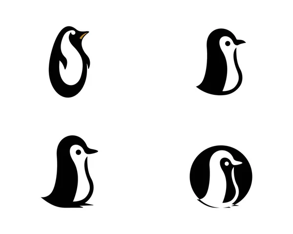 Vecteur de logo pingouin — Image vectorielle