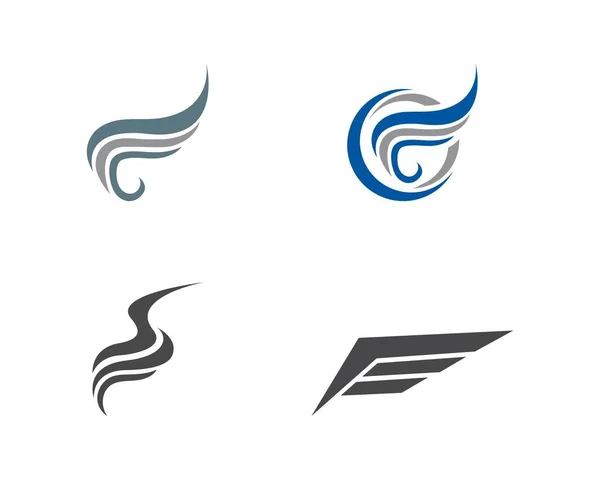 Πτέρυγα λογότυπο σύμβολο — Διανυσματικό Αρχείο