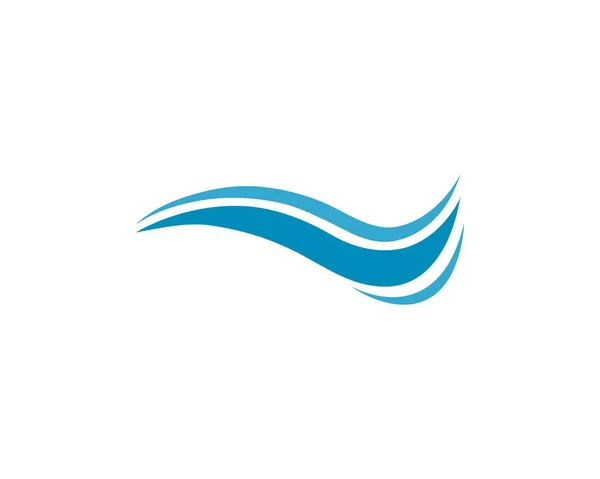 Logo ola de agua Plantilla. — Vector de stock