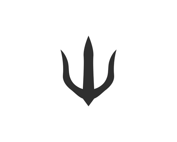 Trident logotyp mall — Stock vektor