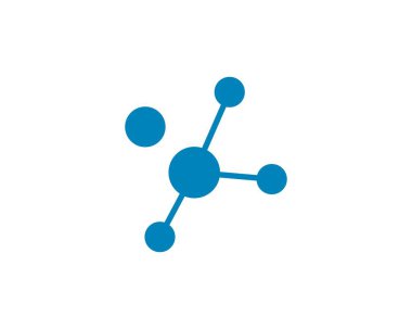 Molekül logo vektör tasarımı