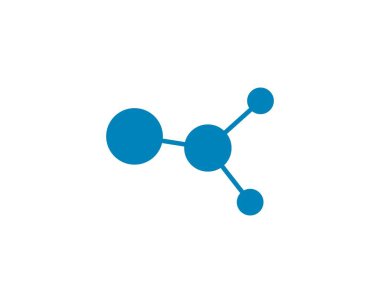 Molekül logo vektör tasarımı
