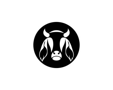 Beyaz zemin üzerine inek tasarım vektör.