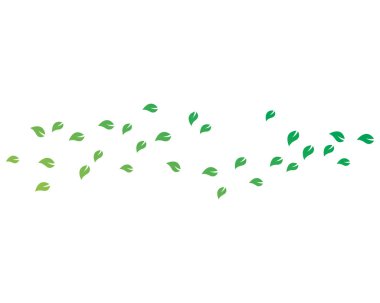 soyut yaprak arka plan şablonu vektör kümesi