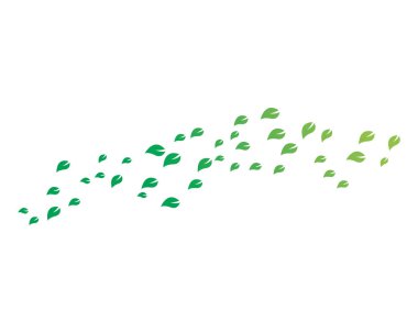 soyut yaprak arka plan şablonu vektör kümesi