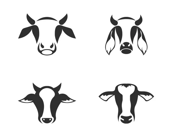Vector de diseño de vaca sobre fondo blanco . — Archivo Imágenes Vectoriales
