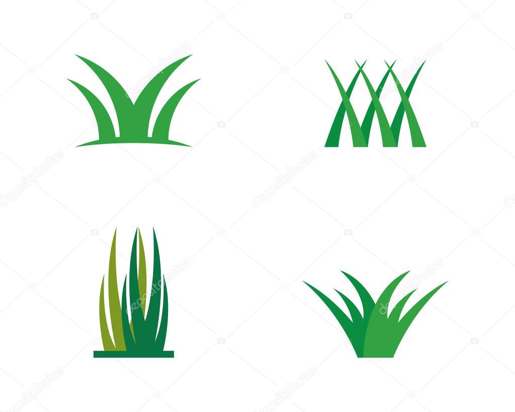 Grass logo template