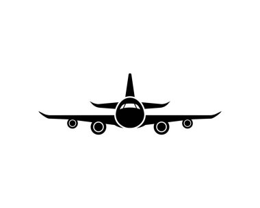 Uçak simge vektör çizim tasarım