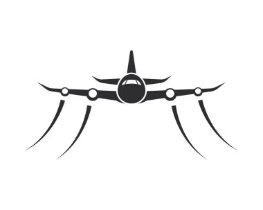 Uçak simge vektör çizim tasarım