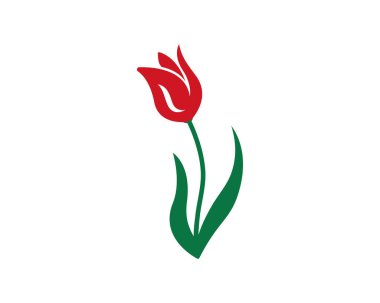 Güzellik vektör Lale çiçek tasarım logo şablon simgesi