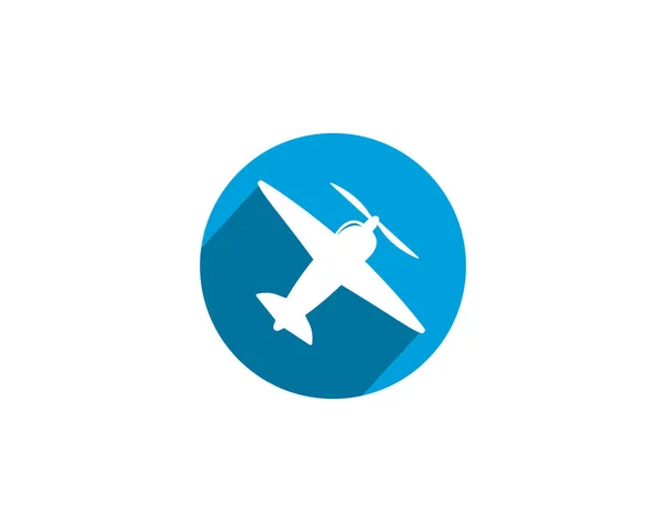 Flugzeug Symbol Vektor Illustration Design — Stockvektor