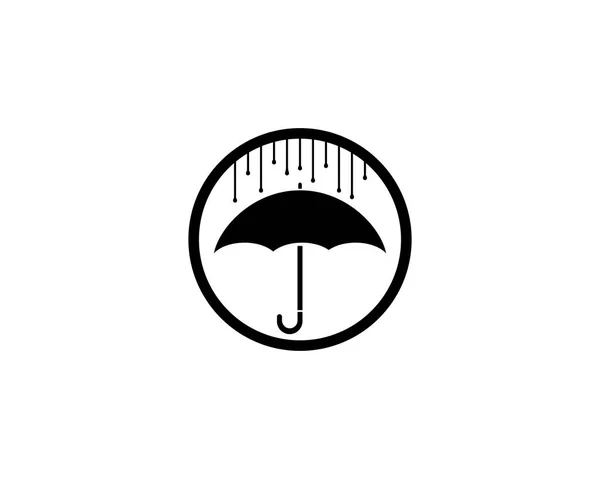 Umbrella logo template vector icon — Stock Vector