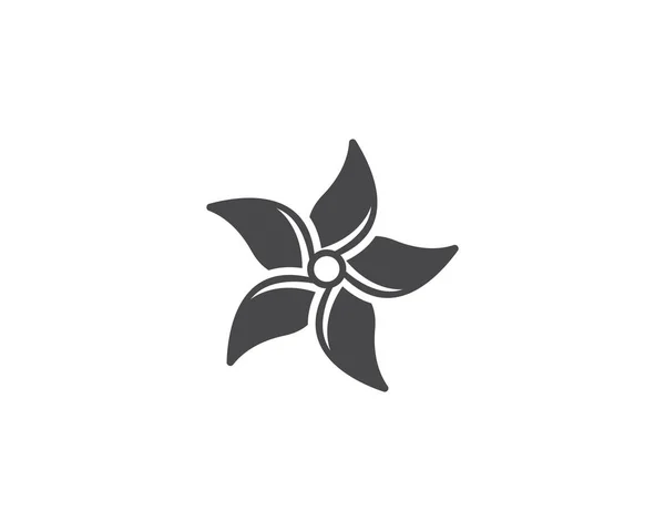 ジャスミンの花のアイコン ベクトル イラスト デザイン — ストックベクタ