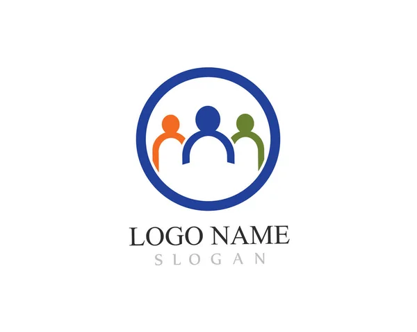 Evlat edinme ve toplum bakım Logo — Stok Vektör