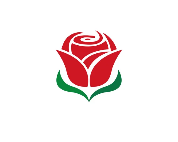 Rose bloem Logo sjabloon pictogram — Stockvector