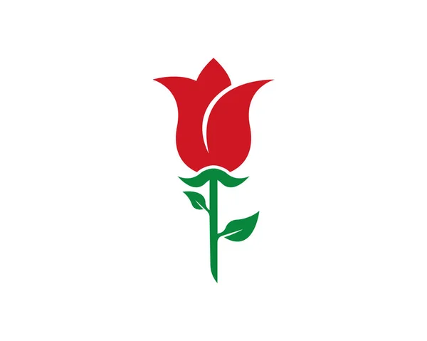 Rose bloem Logo sjabloon pictogram — Stockvector