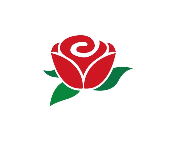 Rose bloem Logo sjabloon pictogram — Stockvector
