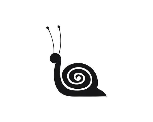Salyangoz logo şablonu vektör simge — Stok Vektör