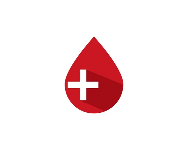 Illustrazione dell'icona vettoriale del logo del sangue — Vettoriale Stock