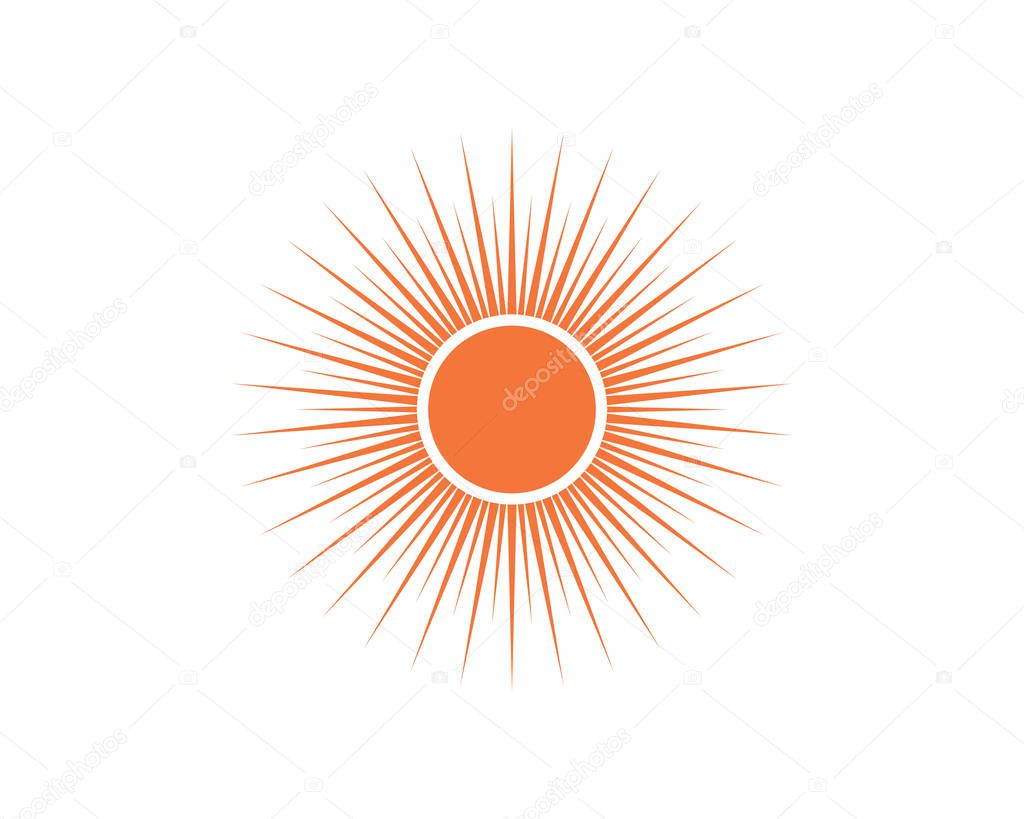 sun Logo Icon Vector Template