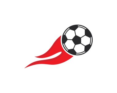 Futbol topu simgesi. Logo vektör illüstrasyon